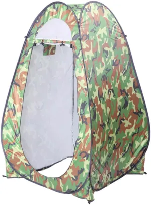 Pop-up Privacy Tent, Instant Portable Camping Shower Toilet Bathroom Shelter Tent Spacious Changing Room with Carrying Bag for Outdoor Hiking Beach Fishing Picnic