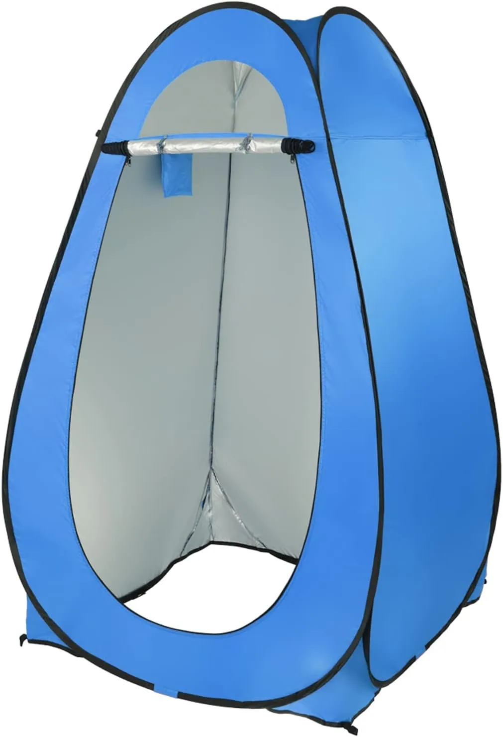 Pop Up Privacy Tent Instant Portable Outdoor Shower Tent, Camp Toilet, Changing Room, Rain Shelter for Camping Beach, Foldable Camping Tent with Carry Bag (Blue)