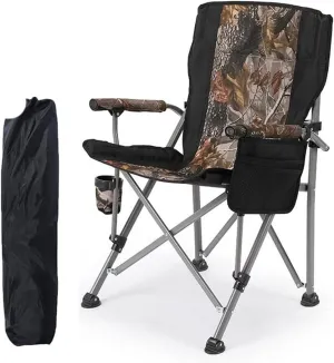 Portable Camping Metal Chair Stool Folding Outdoor Large Beach Chairs with Cup Holder Carry Bag for Outside (Color : C, Size : As Shown) (A As Shown)