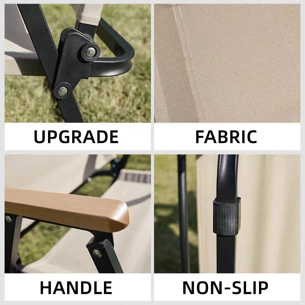 Portable Outdoor Folding Chair Light Aluminum Alloy Stool for Camping Picnic