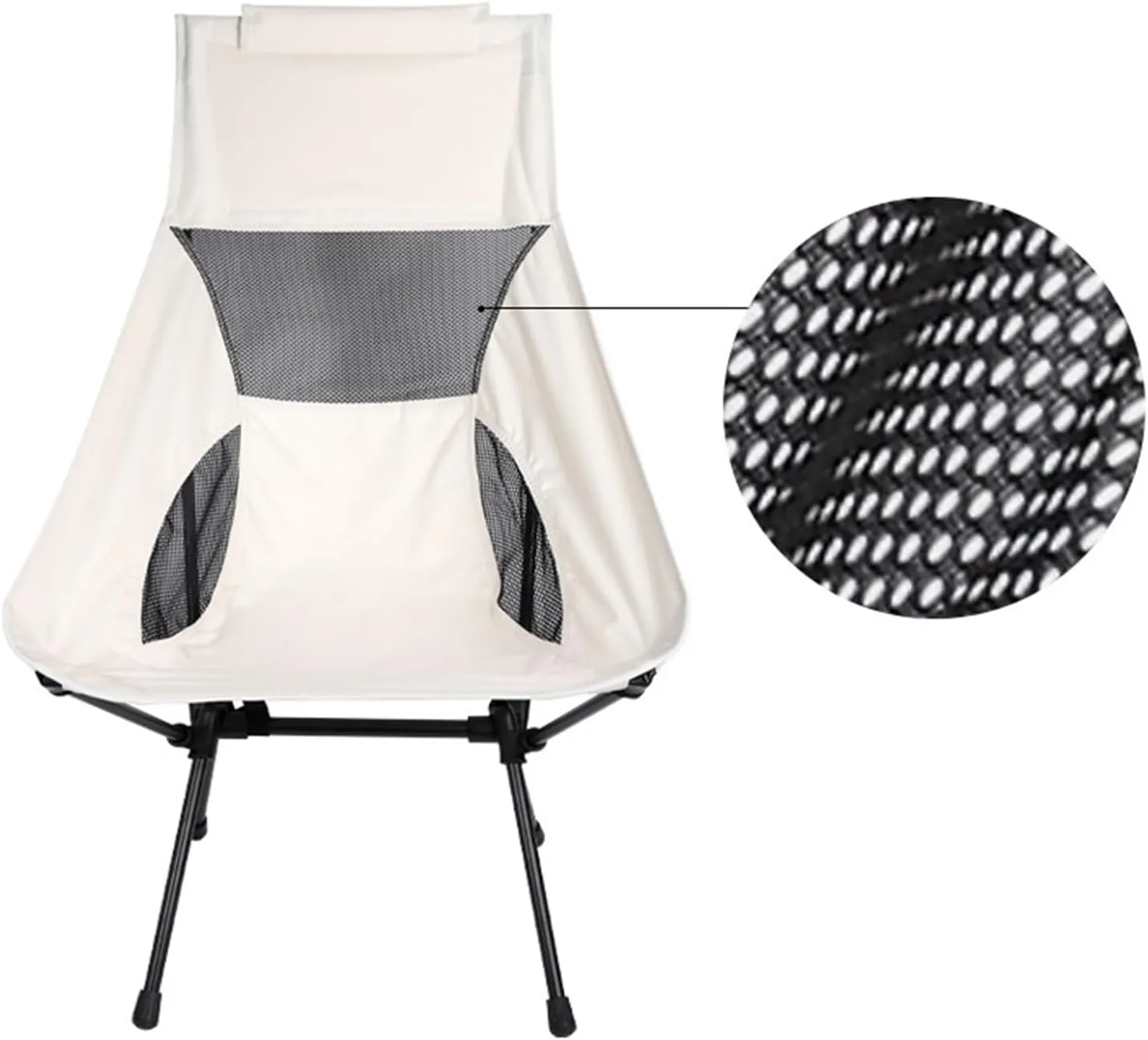 Portable Stool Portable Folding Chair Can Be Stored Fishing Small Stool Painting Sketching Backrest Chair Breathable Mesh Picnic Chair Folding Stool(Black,13.8 * 12.2 * 24in)