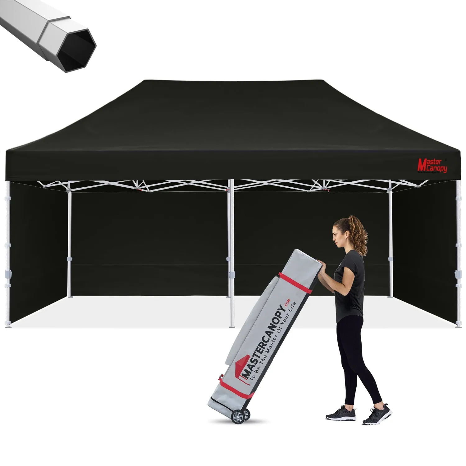 Premium Series Heavy Duty Pop Up 10x10/10x15/10x20 Instant Canopy with Sidewalls