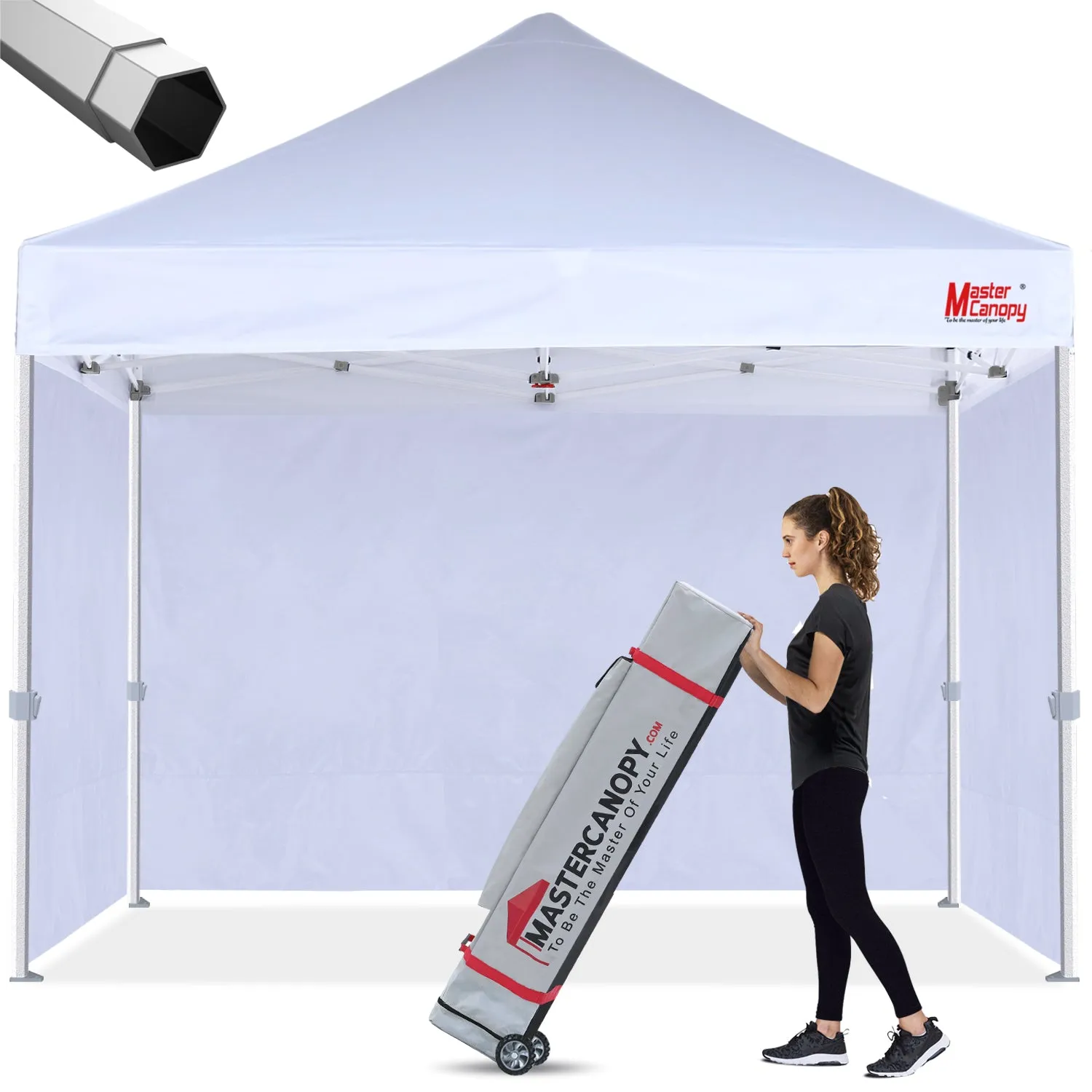 Premium Series Heavy Duty Pop Up 10x10/10x15/10x20 Instant Canopy with Sidewalls
