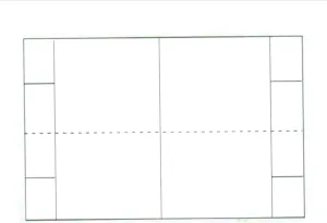 Print-Ready Tri-Fold Table Tent (4-1/4" x 5" folded), 2-UP, Perforated for Separation on 8-1/2" x 14" White 67lb Vellum Paper - 250 Sheets (500 Table Tents)