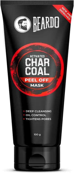 Pub Charcoal Peel Off Mask for Men, 100g | Charcoal Face Mask for Glowing Skin |