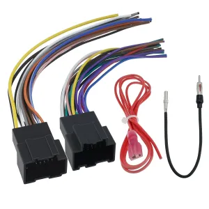 Radio Wiring Harness with Antenna Adapter, Aftermarket Radio Harness Cable Adapter Fits for Selected Che-vrolet/G-MC/B-uick 2006-2017