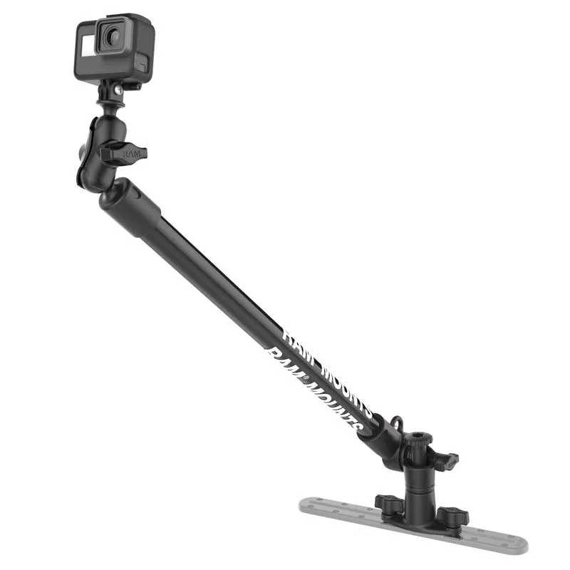 RAM Tough-Pole 24" Camera Mount with Single Pipe & Dual Track Base (RAP-411-18-A-GOP1) (sku 51171)