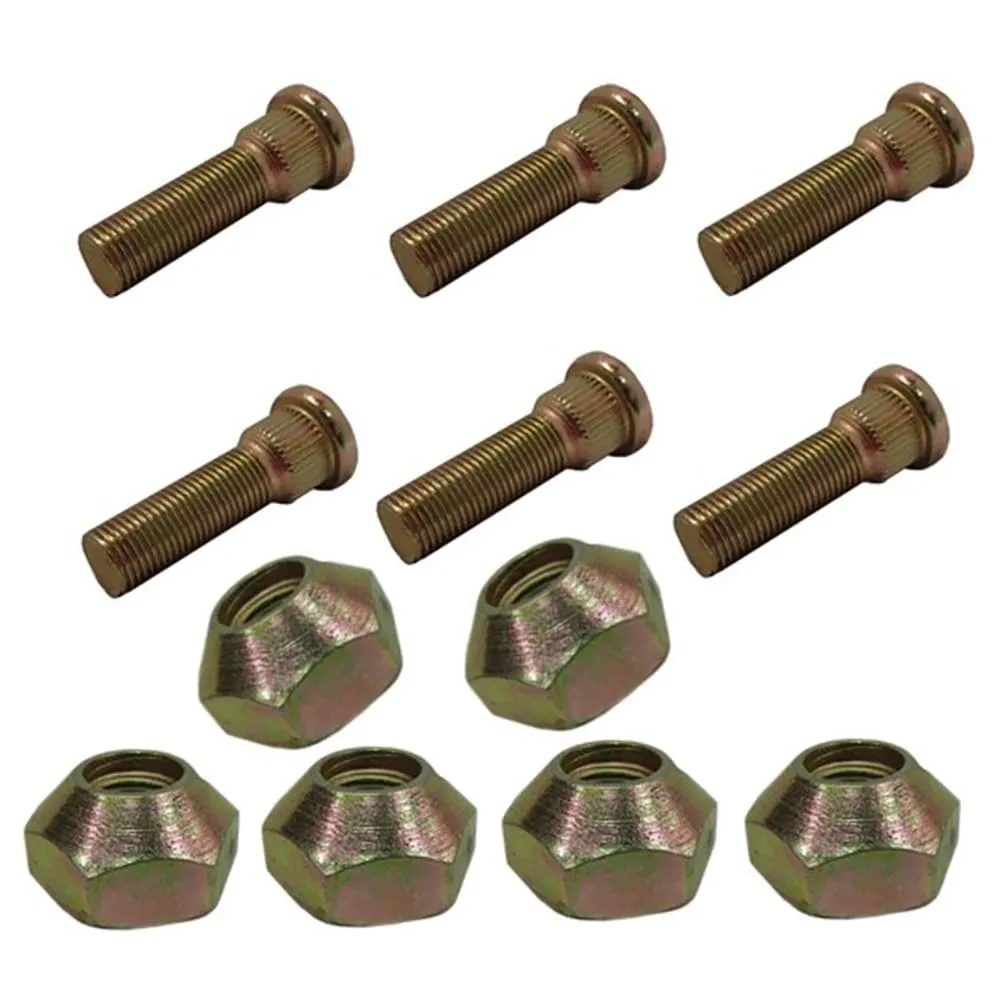 RAParts Tractor Wheel Nut and Stud Kit 195489M1 Fits Massey Harris 50 Fits MF 35 65 150 Fits Ferguson F40