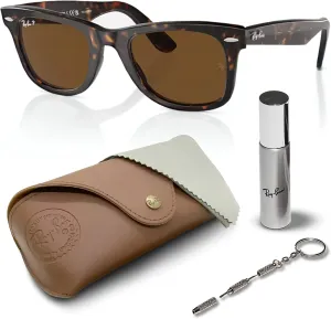 Ray-Ban RB2140 Original Wayfarer Classic Polarized Square Shape Sunglasses for Men and Women-Timeless Classic Sun Glasses with Modern Elegance-Premium UV Protection-Designer Men's & Women's Sunglasses