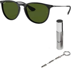 Ray-Ban RB4171 ERIKA Classic Phantos Shape Sunglasses With Eyewear Kit Bundle - High Bridge Fit - Retro Sunglasses