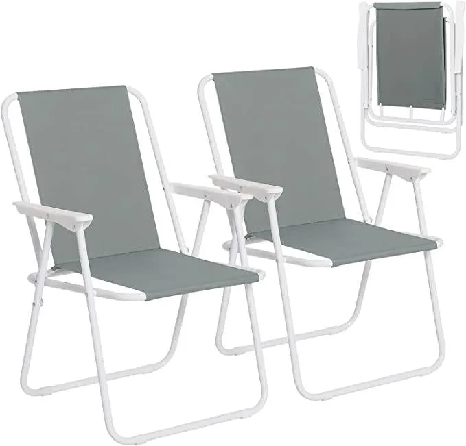 Rootz Camping Chair - Folding Chair - Ultralight Portable Seat - Stable & Durable - Comfortable Backrest - Folds Easily - 58cm x 53cm x 76cm
