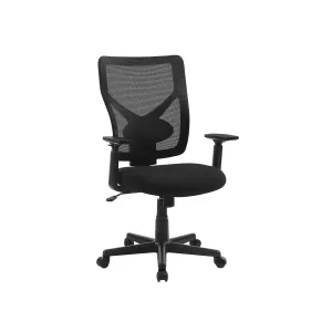 Rootz Ergonomic Office Chair - Desk Chair - Adjustable Lumbar Support - Prevents Muscle Fatigue - Adjustable Seat Height - 110.5-112.5cm x 53cm x 52cm