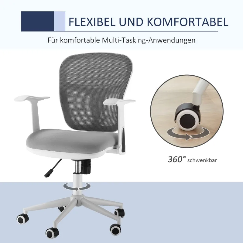 Rootz Vinsetto Office Chair - Ergonomic Desk Chair - Adjustable Computer Chair - Breathable Mesh - Easy Mobility - 57W x 58.8D x 88-96H cm