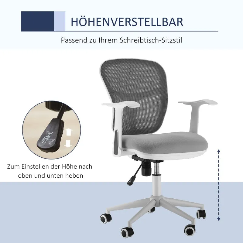 Rootz Vinsetto Office Chair - Ergonomic Desk Chair - Adjustable Computer Chair - Breathable Mesh - Easy Mobility - 57W x 58.8D x 88-96H cm