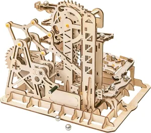 Rowood 3D Wooden Marble Run Puzzle Craft Toy, Gift for Adults & Teen Boys Girls, Age 14 , DIY Model Building Kits - Tower Coaster(Marble Climber)