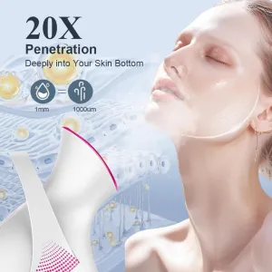 RVEYi Facial Steamer - Warm Mist Nano Face Steamer for Facial Moisturizing, Blackhead Deep Cleaning Unclogs Pores, Home Use SPA Sauna with 5-Piece Skin Kit & 1pcs Hair Band