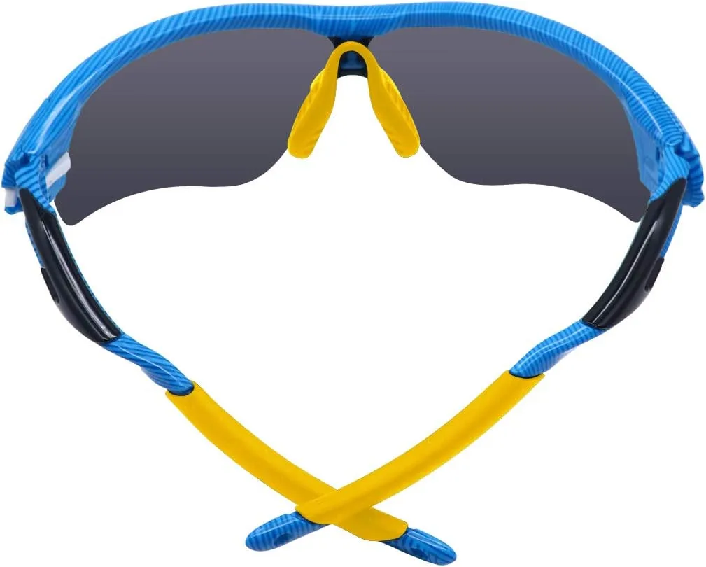 SAUCER Replacement Nose Pieces Pads & Earsocks Temple Sleeve Rubber Kit for Oakley RadarLock Path | Pitch|Edge | XL Sunglass