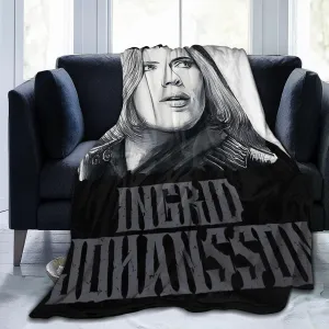 Scarlett Johansson Blanket Flannel Fleece Printed Throw Blankets Ultra Soft Micro Warm Blanket for All Season Bedding Chair Sofa Couch Bed 50"x40"