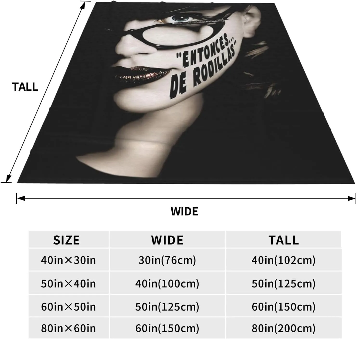 Scarlett Johansson Blanket Flannel Fleece Printed Throw Blankets Ultra Soft Micro Warm Blanket for All Season Bedding Chair Sofa Couch Bed 50"x40"