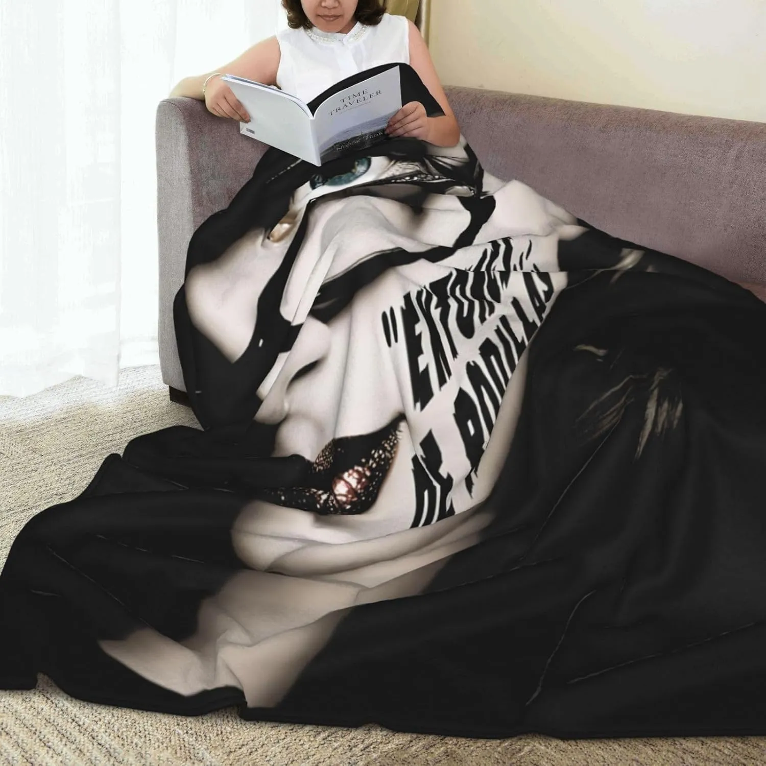 Scarlett Johansson Blanket Flannel Fleece Printed Throw Blankets Ultra Soft Micro Warm Blanket for All Season Bedding Chair Sofa Couch Bed 50"x40"
