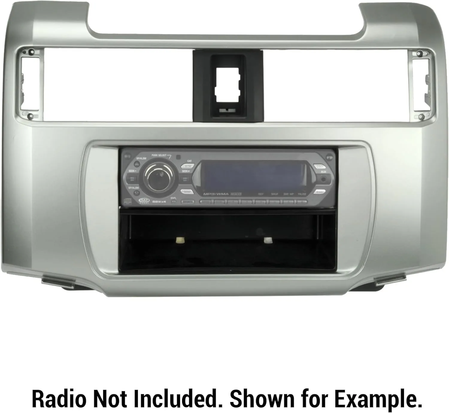Scosche TA2106B Double DIN or Single DIN   Pocket Radio Install Dash Kit Compatible with Select 2010-2018 Toyota 4Runner - Aftermarket Car Stereo Installation - See Guide in Images for Vehicle Fitment