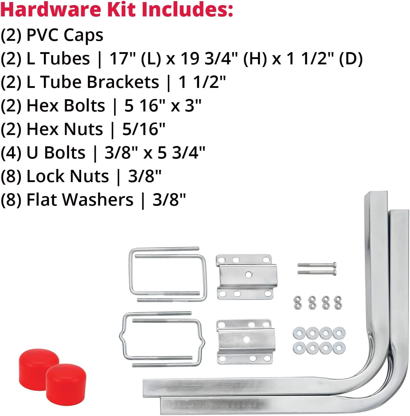 SeaSense Guide Pole Kit - Trailer Guide Pole for Boats, Kayaks, Canoes & More, Includes Mounting Hardware Parts & Accessories