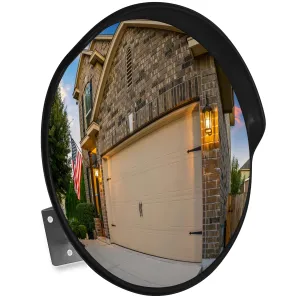 SecurityMan Large 24 Inch Convex Mirror for Blind Spots - 40 Ft Range Wide Views for Driveways, Intersections, Warehouses, Roads, and Large Facilities - Shatterproof Indoor & Outdoor Security Mirror