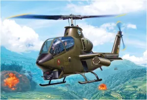 SH32082n 1/32 Vietnam War US Army Bell AH-1G Cobra Combat Heli Initial Tail Type Hi-Tech Plastic Model