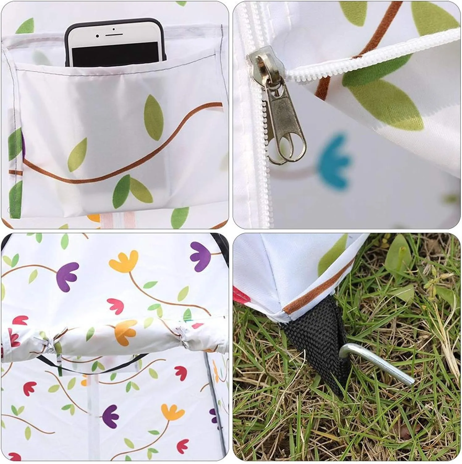 Shower Tent Portable Instant Privacy Shower Toilet Camping Tent Travel Picnic Easy to Set Up (Multicolor Colored)