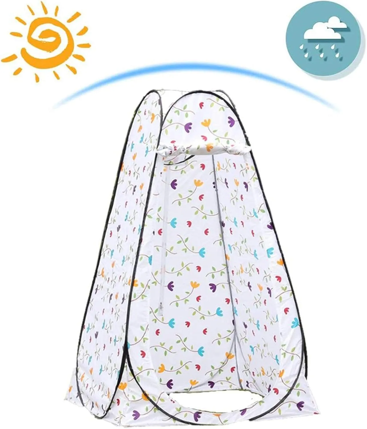 Shower Tent Portable Instant Privacy Shower Toilet Camping Tent Travel Picnic Easy to Set Up (Multicolor Colored)