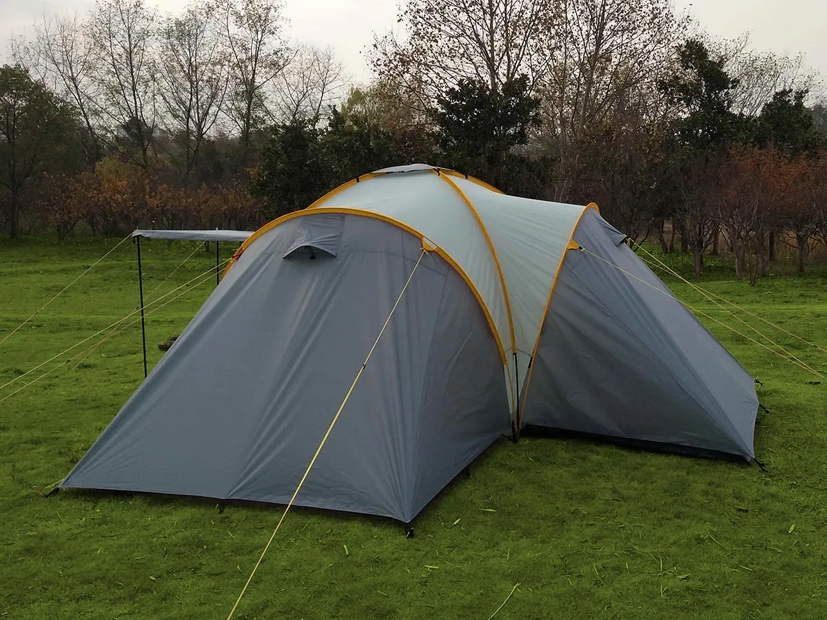 Skandika Daytona 6 Tent 6 Person in Grey with Orange Trim (SKA0013)