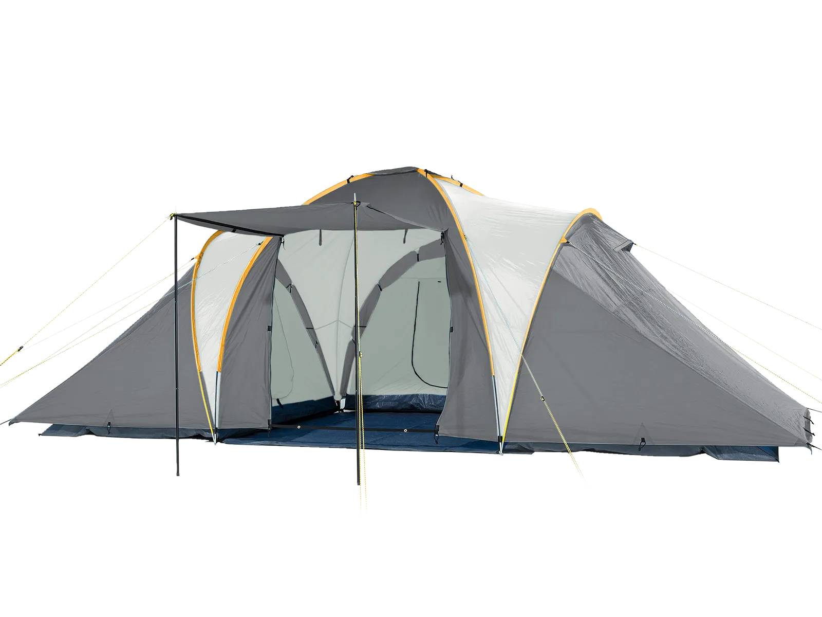 Skandika Daytona 6 Tent 6 Person in Grey with Orange Trim (SKA0013)