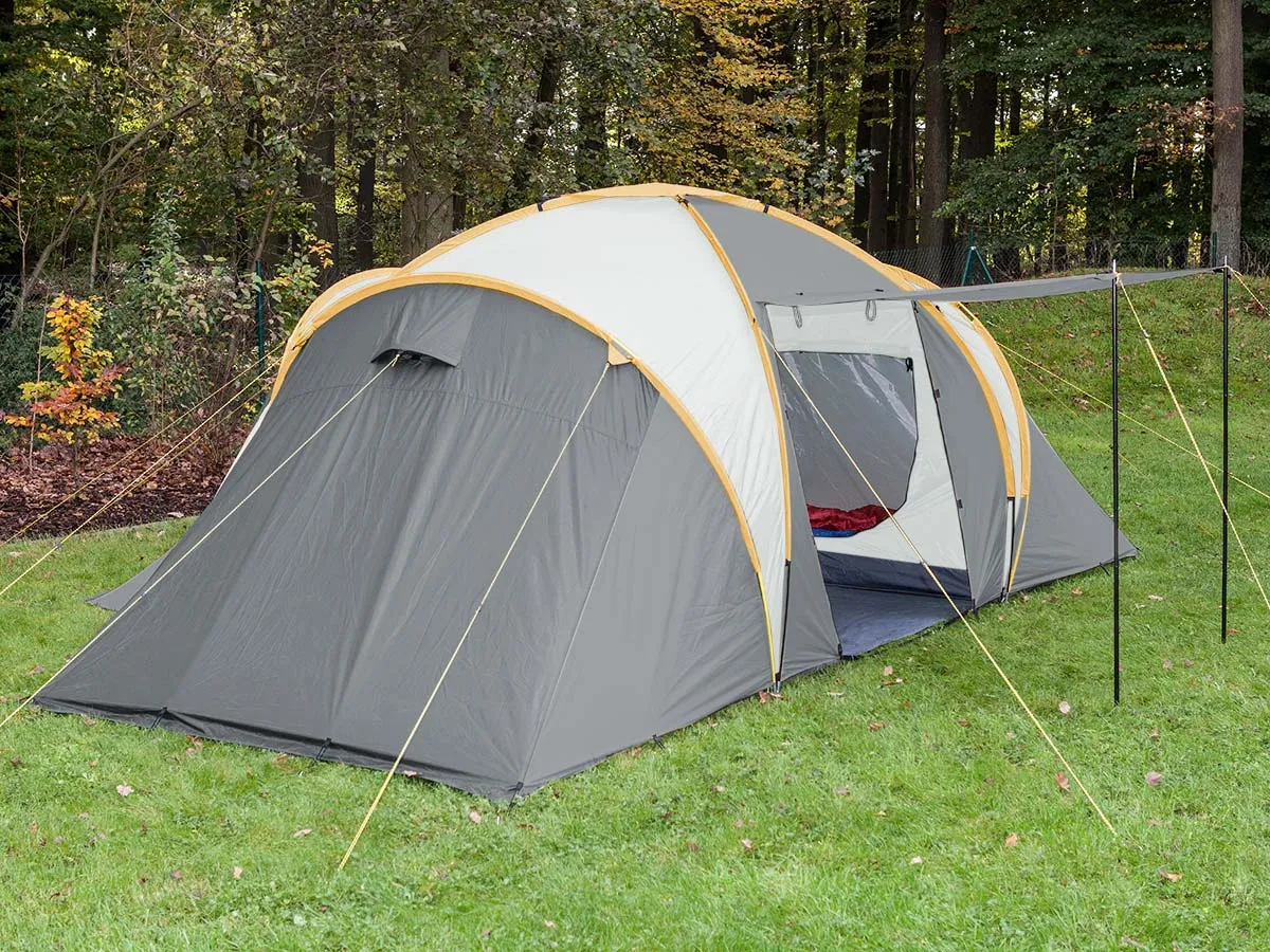 Skandika Daytona 6 Tent 6 Person in Grey with Orange Trim (SKA0013)