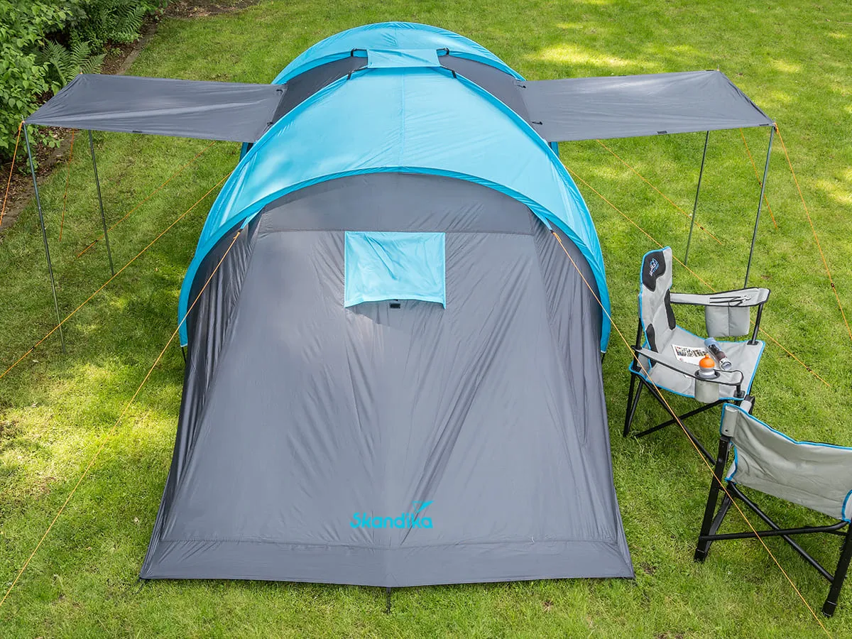 Skandika Hammerfest 6 Vis-A-Vis Tent 6 Person in Dark Grey & Light Grey (SKA0025)