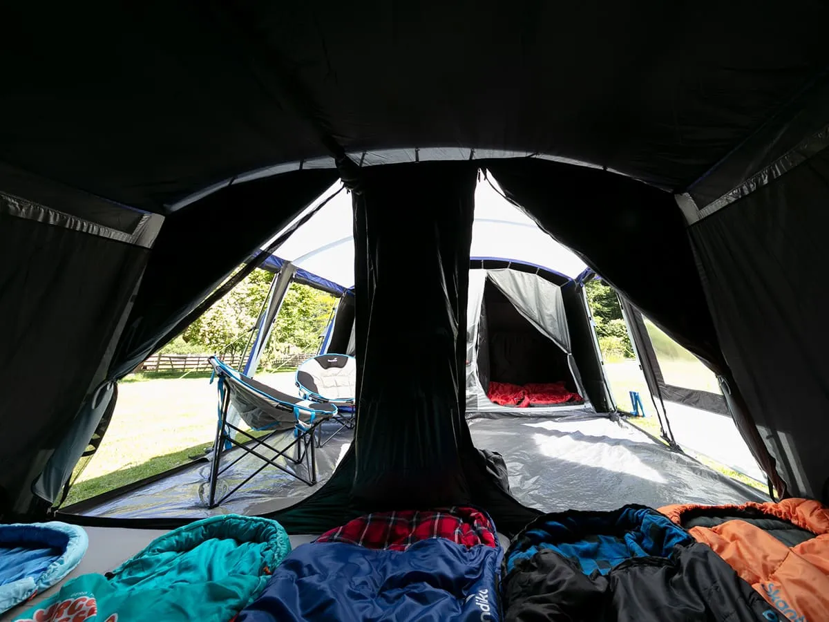 Skandika Montana 12 Tent Tunnel 8-Person in Dark Blue & Light Grey (SKA0053)