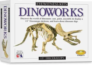 Skullduggery Eyewitness Kit Dinoworks Triceratops Skeleton Casting Kit