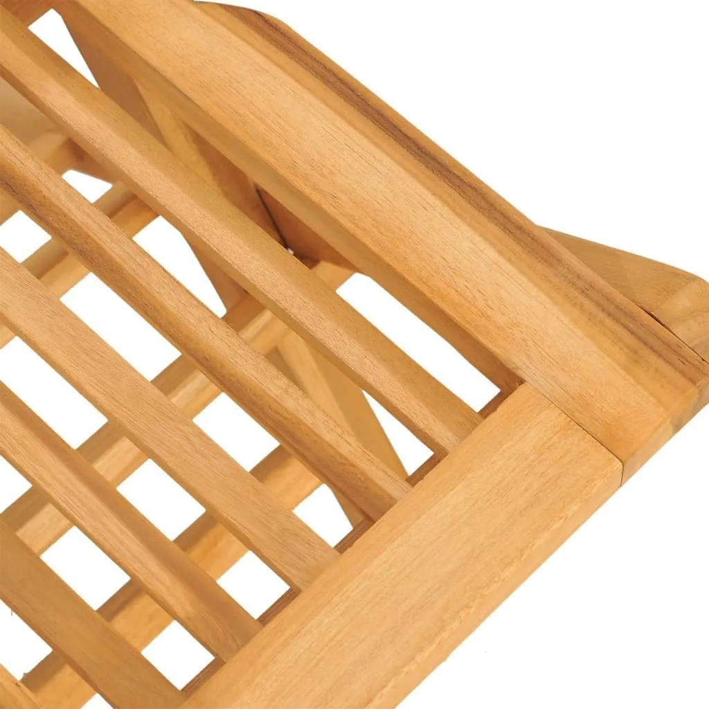 Solid Wood Teak Folding Patio Chairs 2 Pcs 18.5"" x24.4 x35.4 for Outdoor Patio Garden Lawn Camping Use