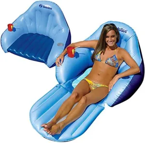 Solstice Convertible Solo Easy Chair Swimming Pool Float, 2-Pack