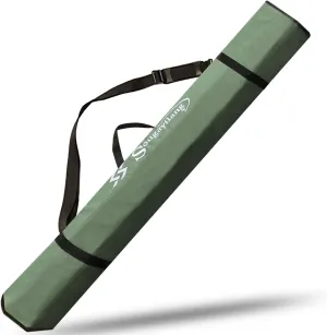 Sougayilang Fishing Rod Bag Canvas Rod Case Organizer Pole Storage Bag Fishing Rod and Reel Carrier Organizer for Travel, Gift for Father, Boyfriend and Family