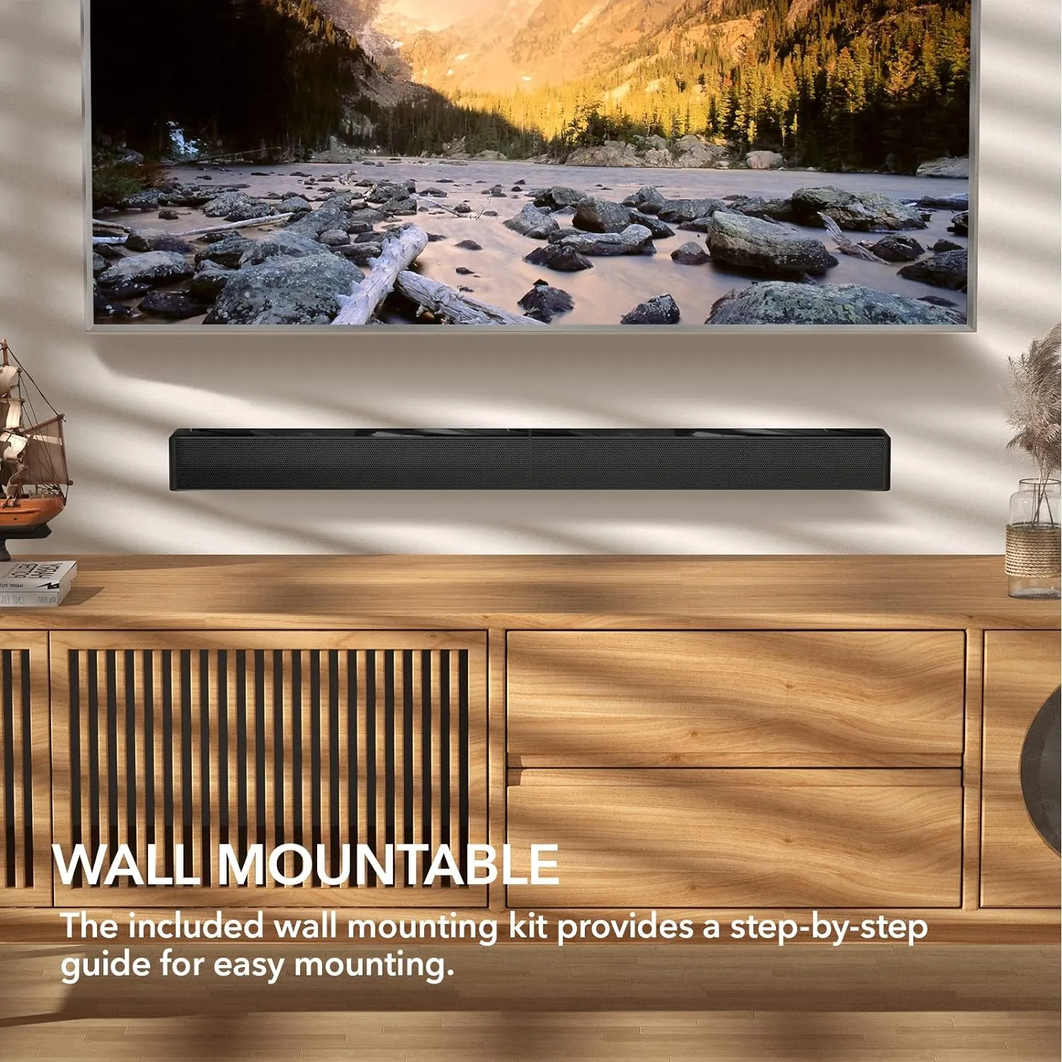 Sound Bar for TV, Surround Sound System, TV Speaker Soundbar with Bluetooth/HDMI ARC/Optical/AUX/USB, 31 Inch