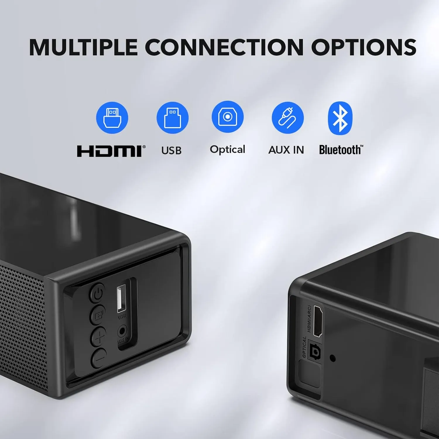 Sound Bar for TV, Surround Sound System, TV Speaker Soundbar with Bluetooth/HDMI ARC/Optical/AUX/USB, 31 Inch