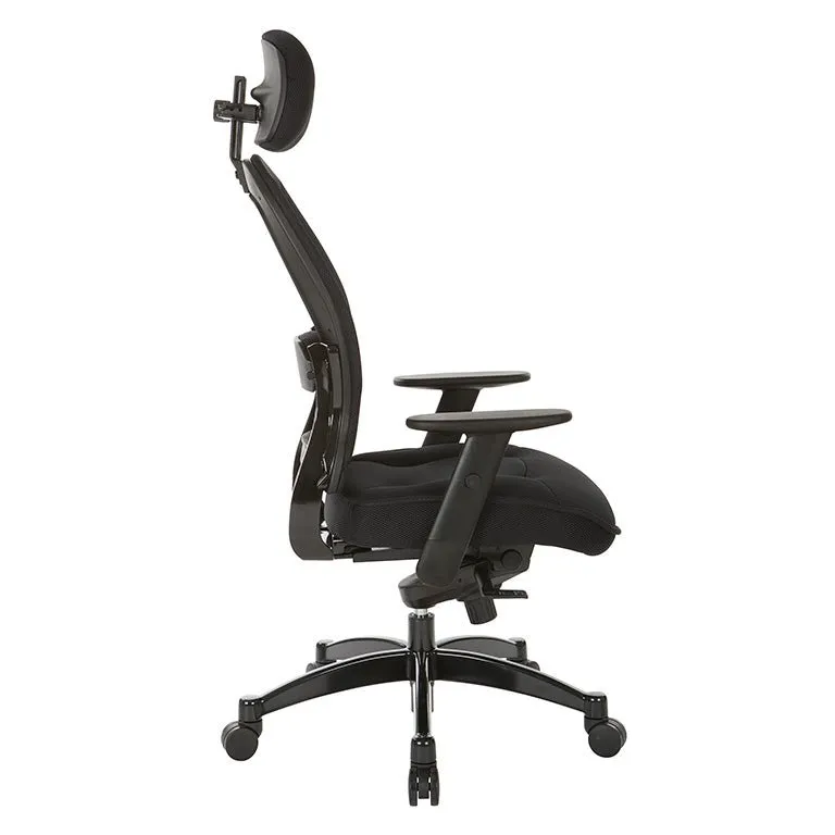 Space Professional Deluxe Black Breathable Mesh Back Chair - 25004
