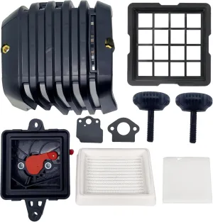 SRM2620 Air Filter Assembly for Echo SRM-2620T PE-2620 PAS-2620 pt-2620 Weeder SRM2620 filter housing with A226002030 Air filter cover fastener knob