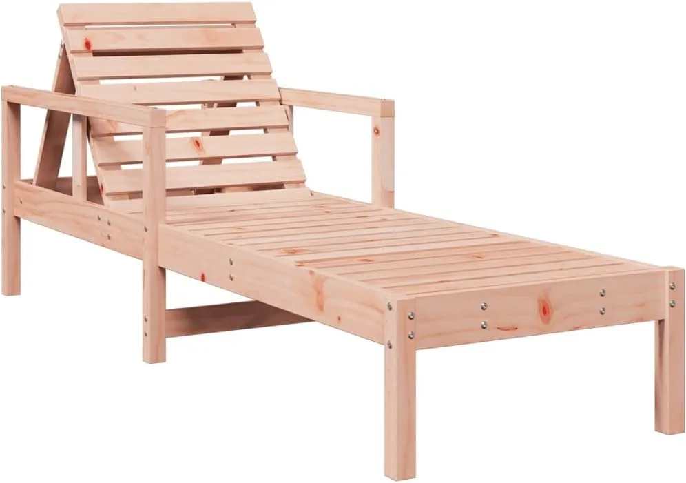 Sun Lounger 78.5"x24.4"x21.7" Solid Wood Douglaspatio Chairs Outdoor Lounge Chairs Camping Chairs Recliner chairSuitable for Gardens, courtyards