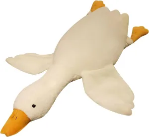 Swan Stuffed Animal, 35.43inch 5.5 lbs Weighted Stuffed Animals Swan Weighted Plush Animals Goose Plush Toy Duck Stuffed Animals Plush Pillow Gifts for Kids