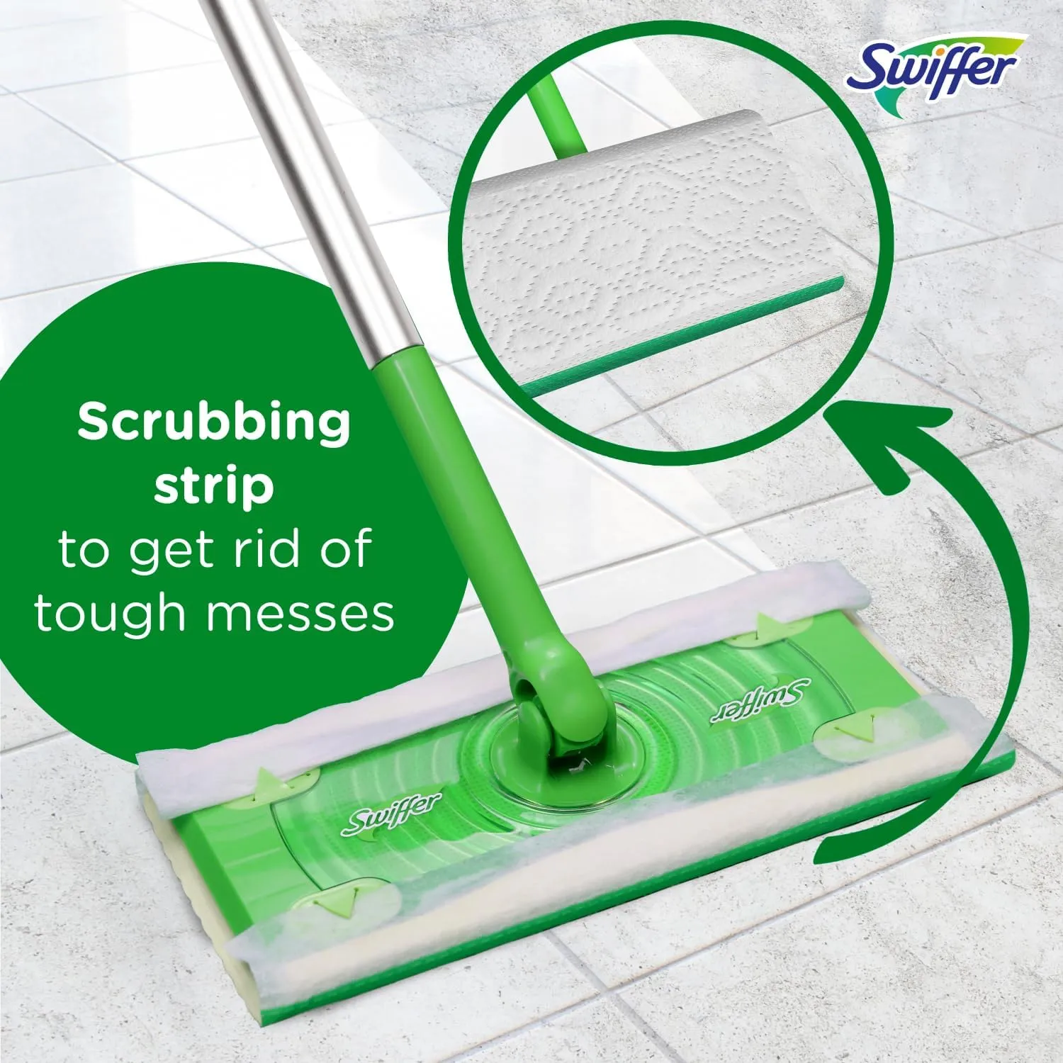 Swiffer Sweeper 2-in-1 Dry   Wet Floor Mopping and Sweeping Kit, Multi-Surface Kit for Floor Cleaning, Kit Includes 1 Sweeper, 14 Dry Sweeping Cloths, 5 Wet Mopping Cloths