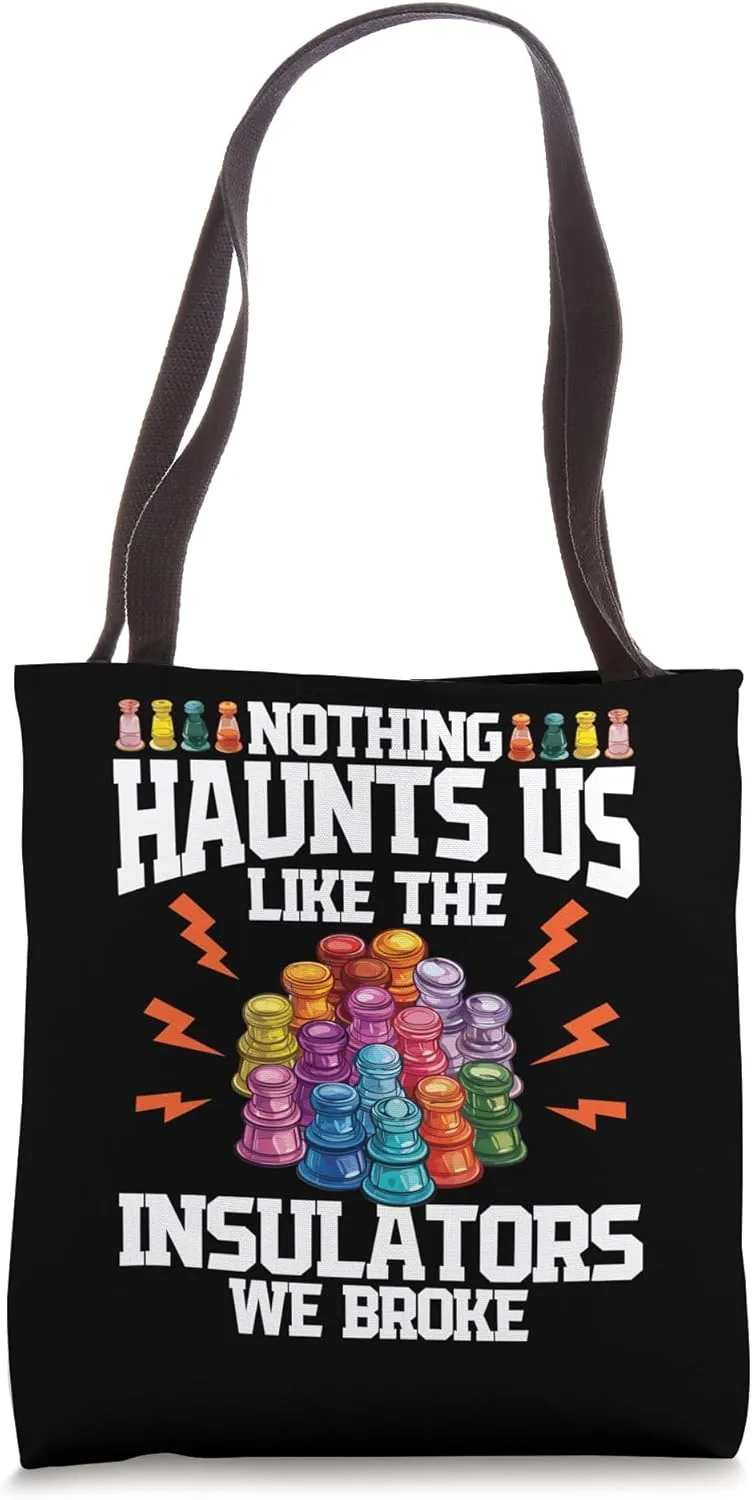 Telegraph Insulator Electrical Glass Insulator Collector Tote Bag