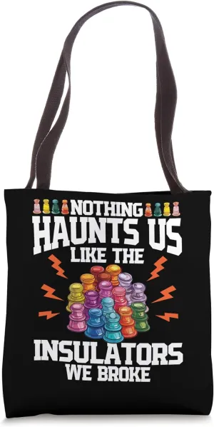 Telegraph Insulator Electrical Glass Insulator Collector Tote Bag