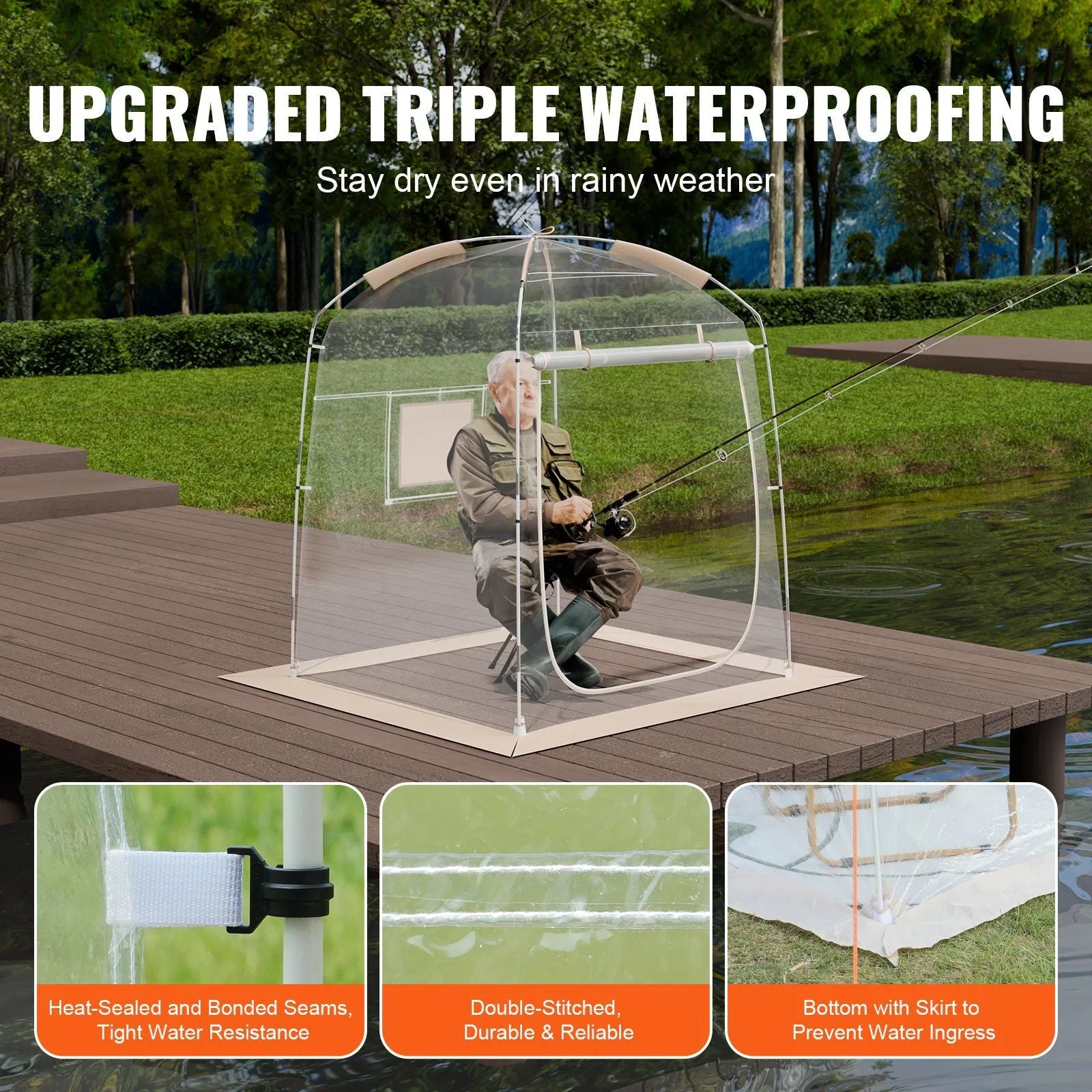 Tent Instant Person Proof Classy Sports VEVOR Tent Clear Popular picks Weather 1 Bubble Tent Shelter