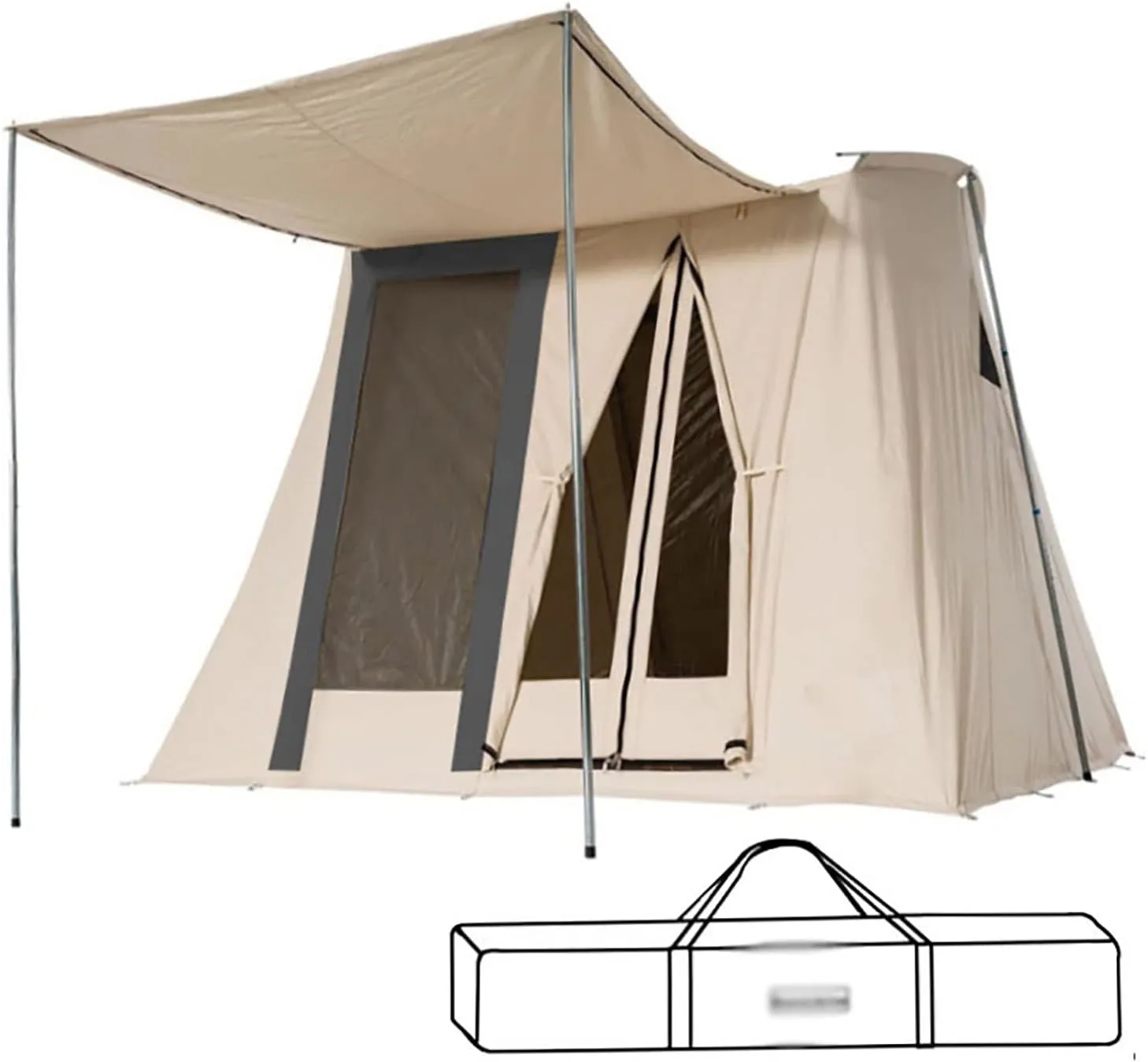 Tents for Camping ?with Porch, Large Tent 4~8 Person, Family Cabin Tents,Double Layer,Big Tent for Outdoor, Picnic, Camping, Family, Friends Gathering